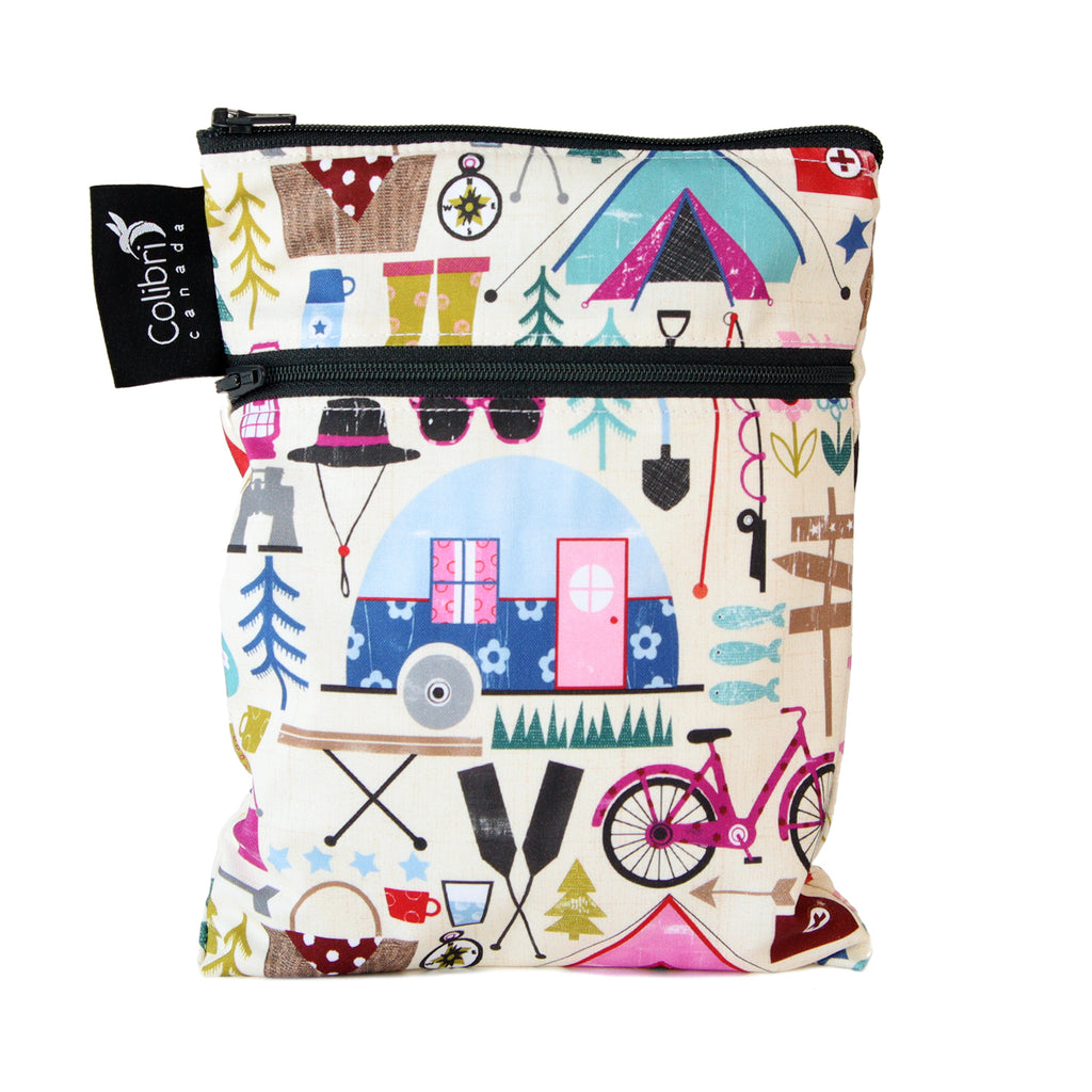 5136 - Happy Camper Mini Double Duty Wet Bag