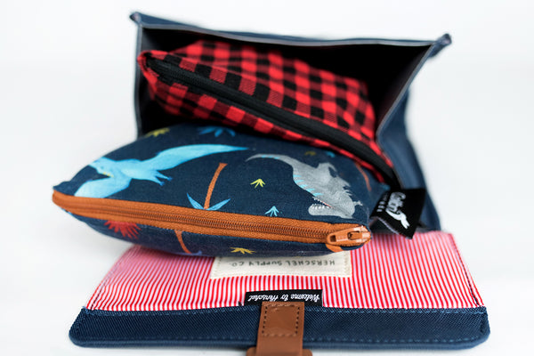 2101 - Dinosaurs Reusable Snack Bag - Large