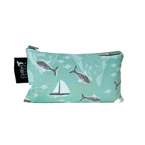 8087 - Narwhal Reusable Snack Bag - Medium
