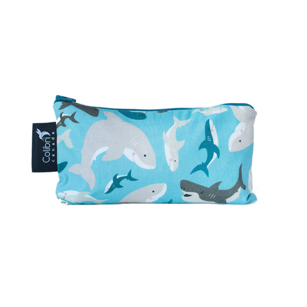 8098 - Sharks Reusable Snack Bag - Medium