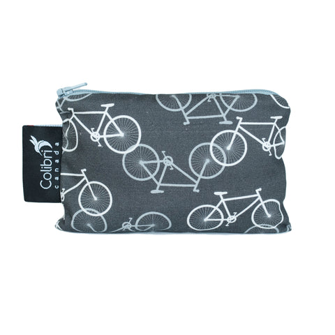 1102 - Bikes Reusable Snack Bag - Small