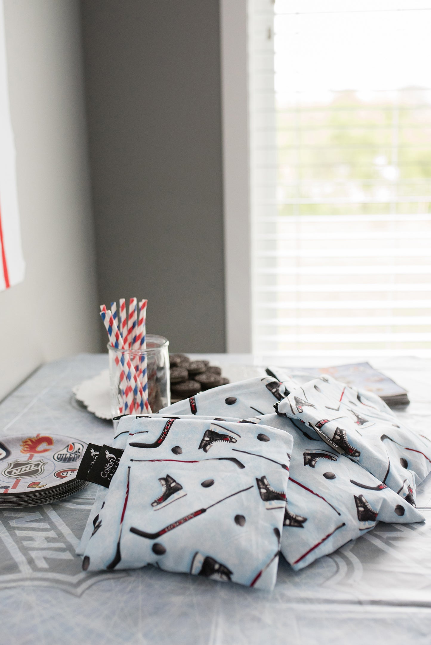 2032 - Hockey Reusable Snack Bag - Large
