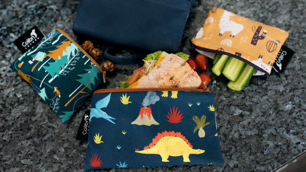 8101 - Dinosaurs Reusable Snack Bag - Medium