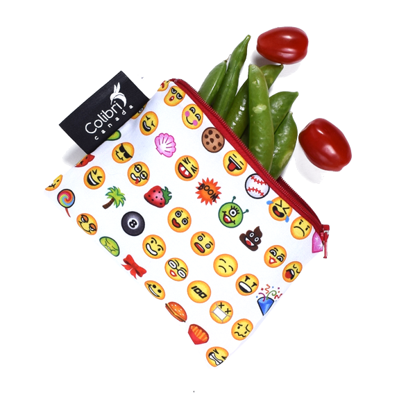 1085 - Emoji - Reusable Snack Bag - Small