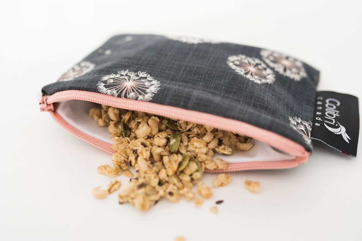 1103 - Dandelion Reusable Snack Bag - Small